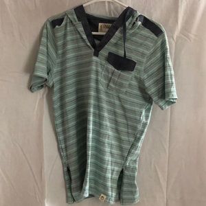 Free planet short sleeve hooded shirt. Small.
